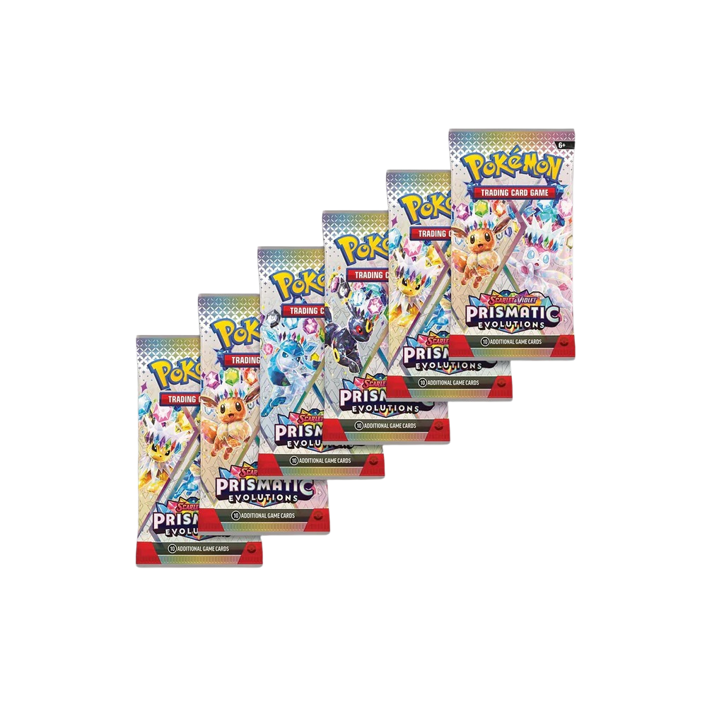 Pokémon TCG: Scarlet & Violet—Prismatic Evolutions Booster Bundle (6 Packs)